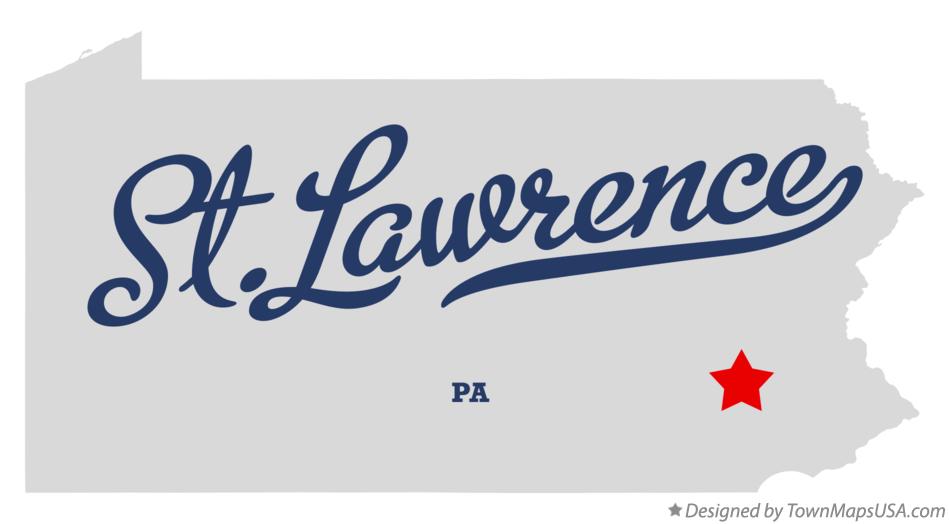 Map of St.Lawrence Pennsylvania PA