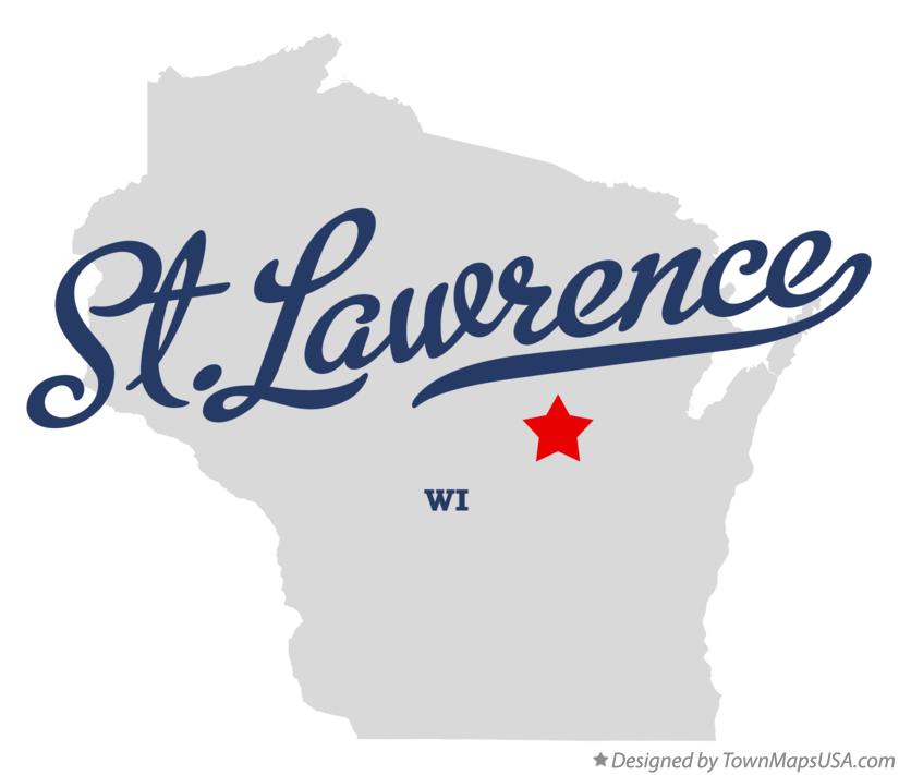 Map of St.Lawrence Wisconsin WI