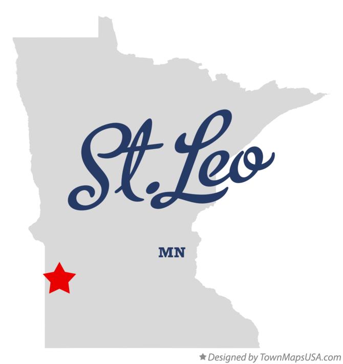 Map of St.Leo Minnesota MN