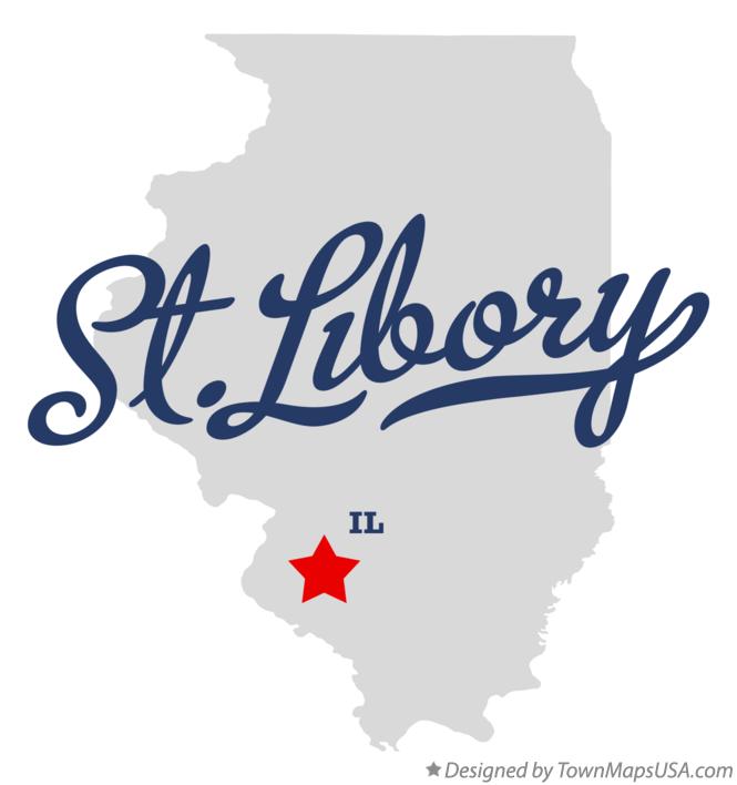Map of St.Libory Illinois IL