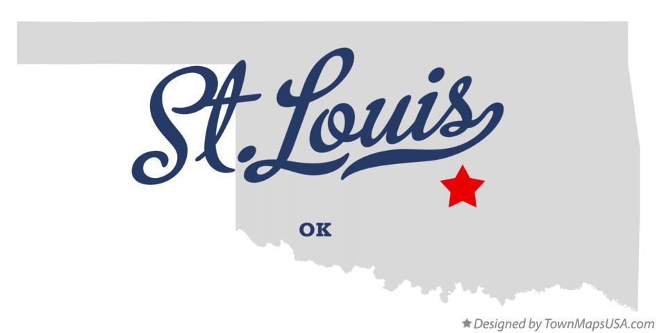 Map of St.Louis Oklahoma OK