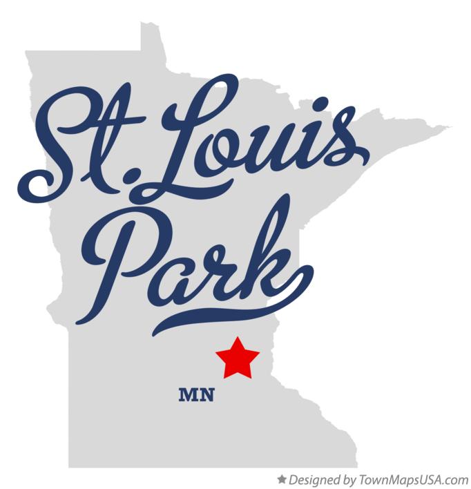 Map of St.Louis Park, MN, Minnesota