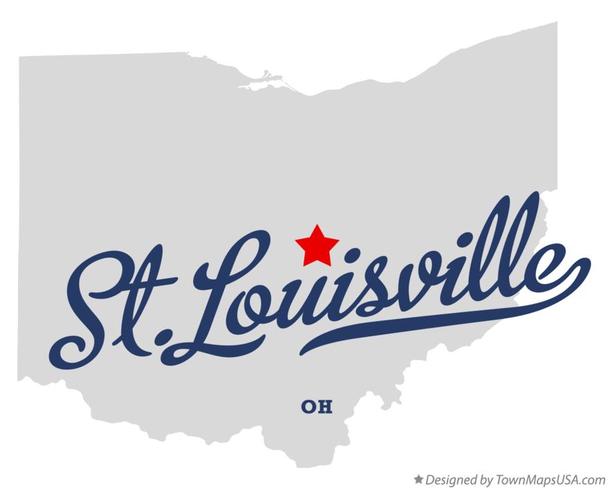Map of St.Louisville Ohio OH