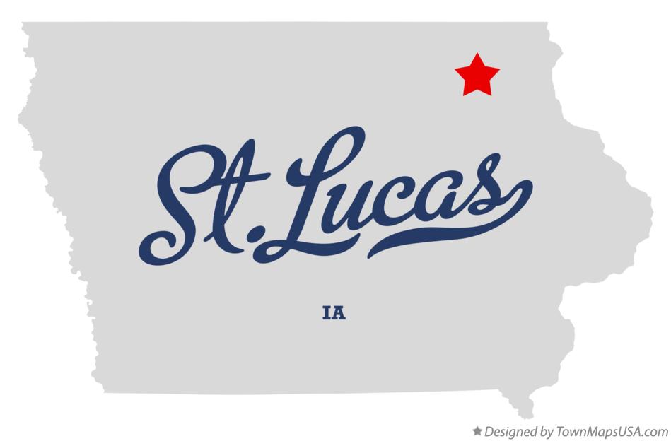 Map of St.Lucas Iowa IA