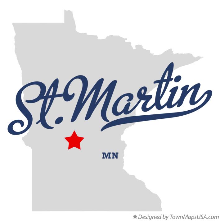 Map of St.Martin Minnesota MN