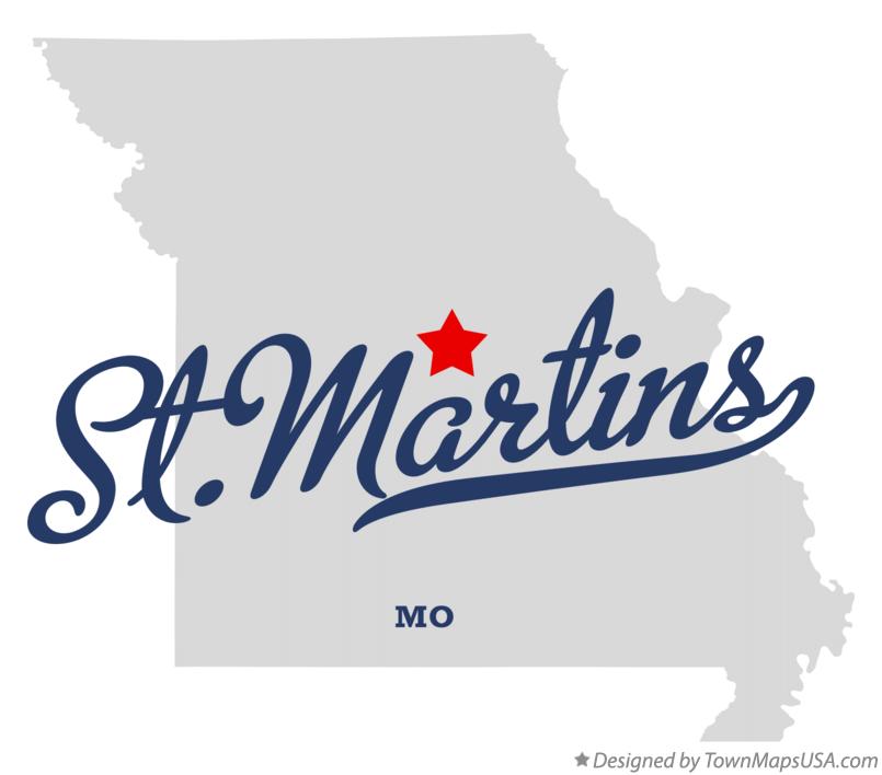 Map of St.Martins Missouri MO