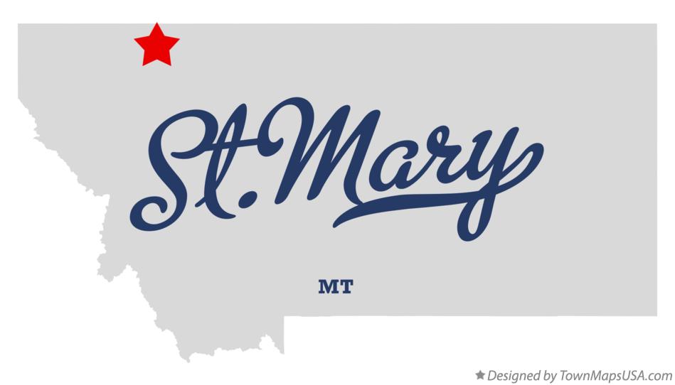 Map of St.Mary Montana MT