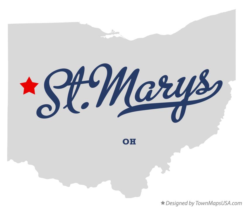 Map Of St Marys Oh Ohio