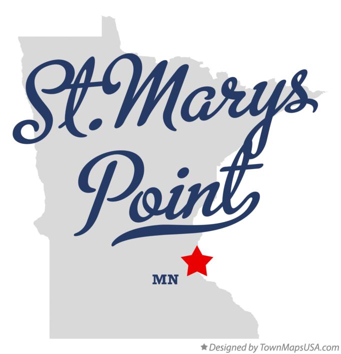 Map of St.Marys Point Minnesota MN