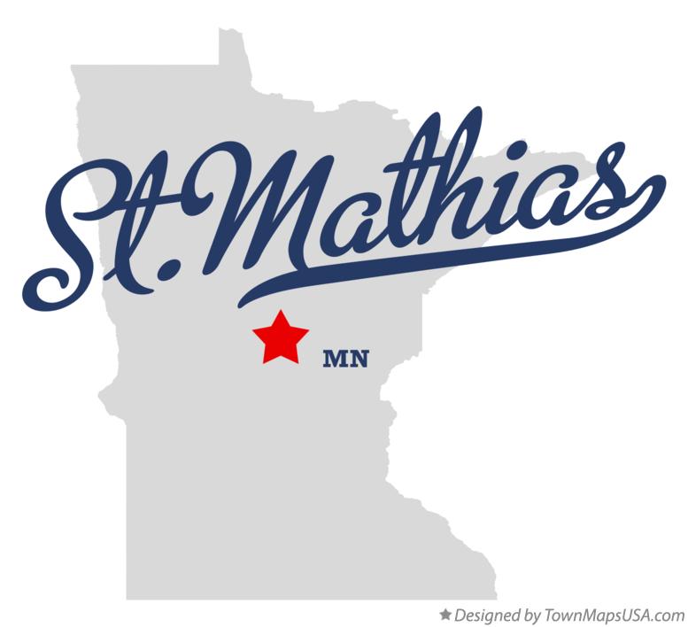Map of St.Mathias Minnesota MN