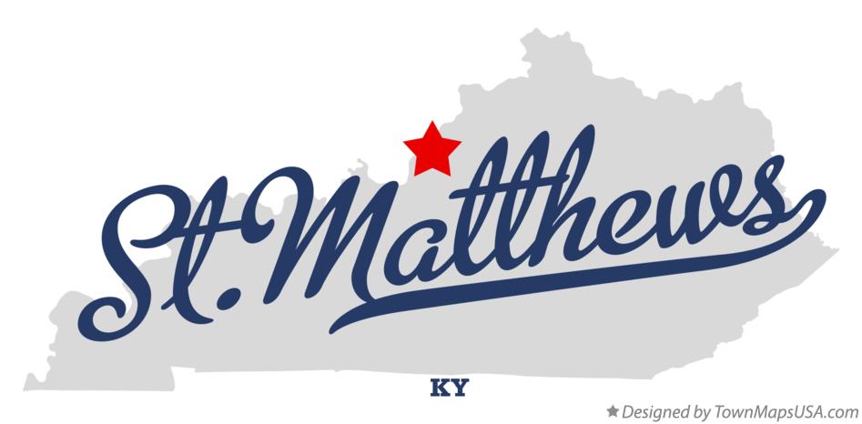 Map of St.Matthews Kentucky KY