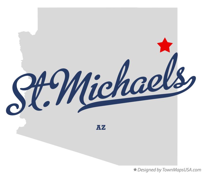 Map of St.Michaels Arizona AZ