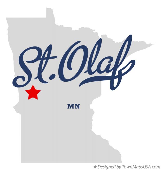 Map of St.Olaf Minnesota MN