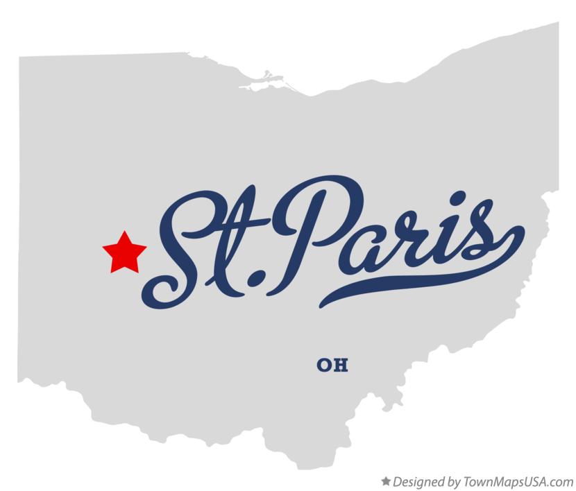 Map of St.Paris Ohio OH