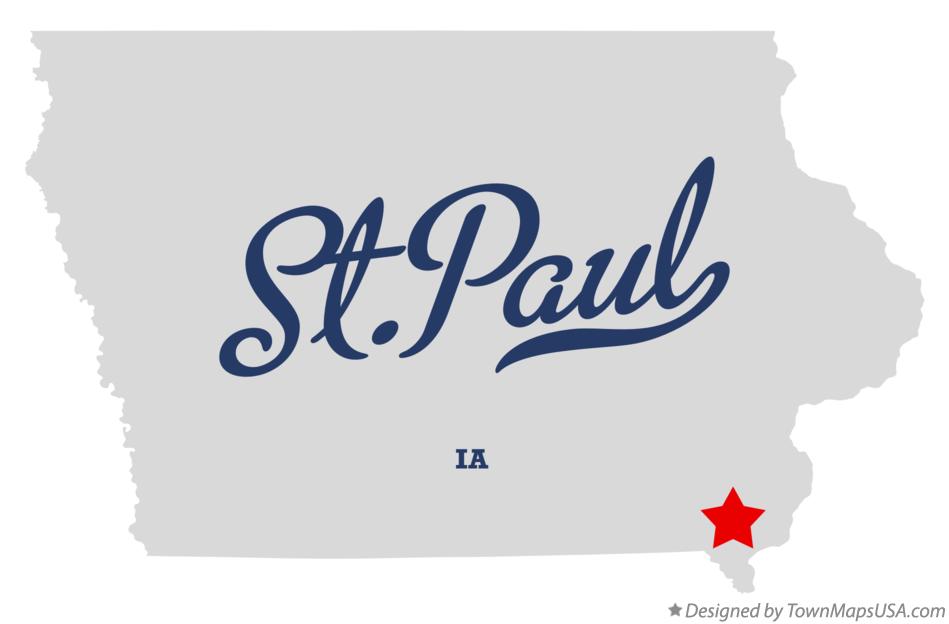Map of St.Paul Iowa IA