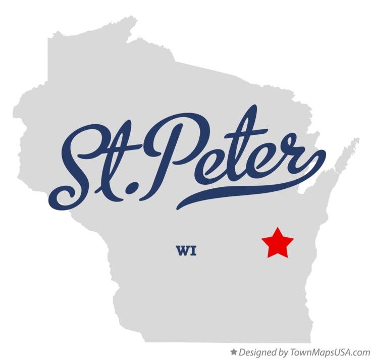 Map of St.Peter Wisconsin WI
