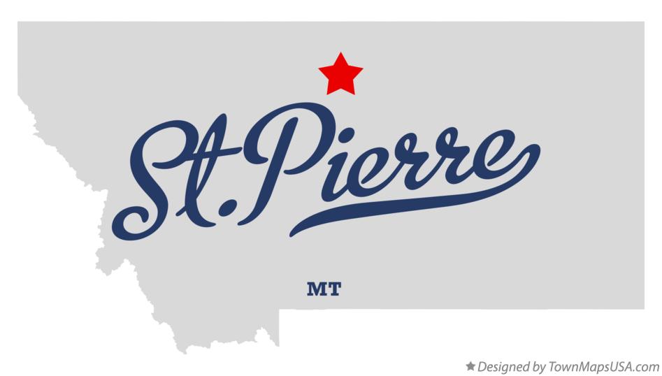 Map of St.Pierre Montana MT