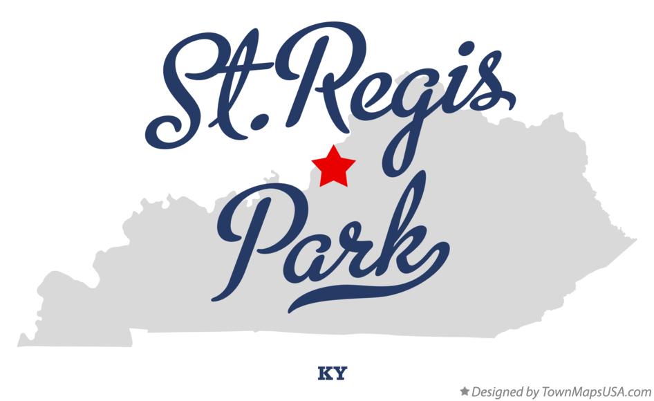 Map of St.Regis Park Kentucky KY