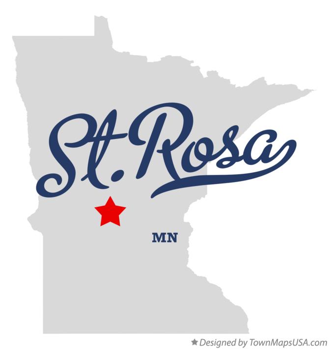 Map of St.Rosa Minnesota MN