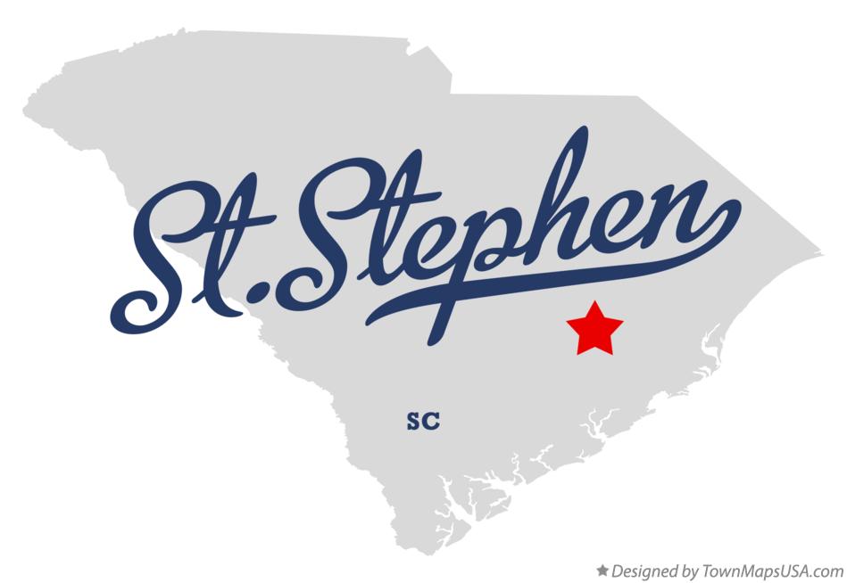 Map of St.Stephen South Carolina SC