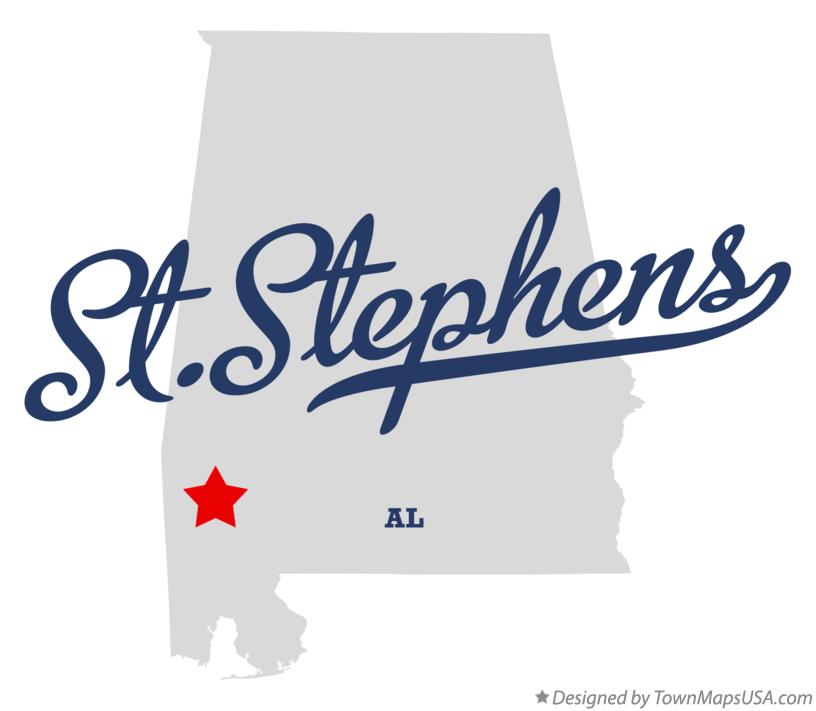Map of St.Stephens Alabama AL