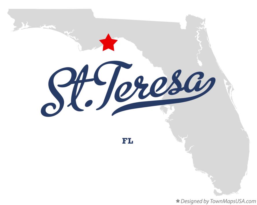 Map of St.Teresa Florida FL
