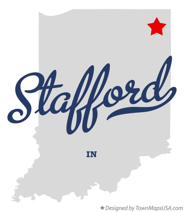 Map of Stafford Indiana IN