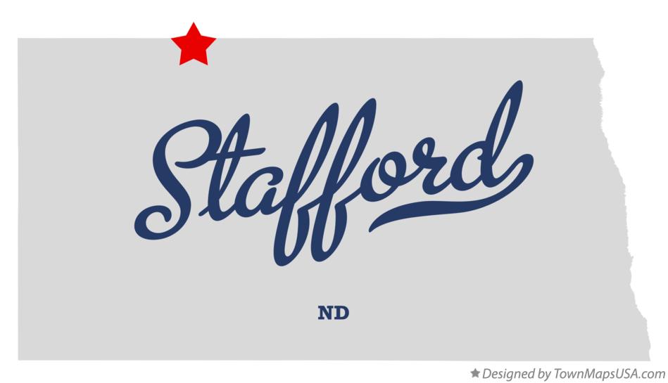 Map of Stafford North Dakota ND