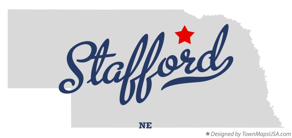 Map of Stafford Nebraska NE