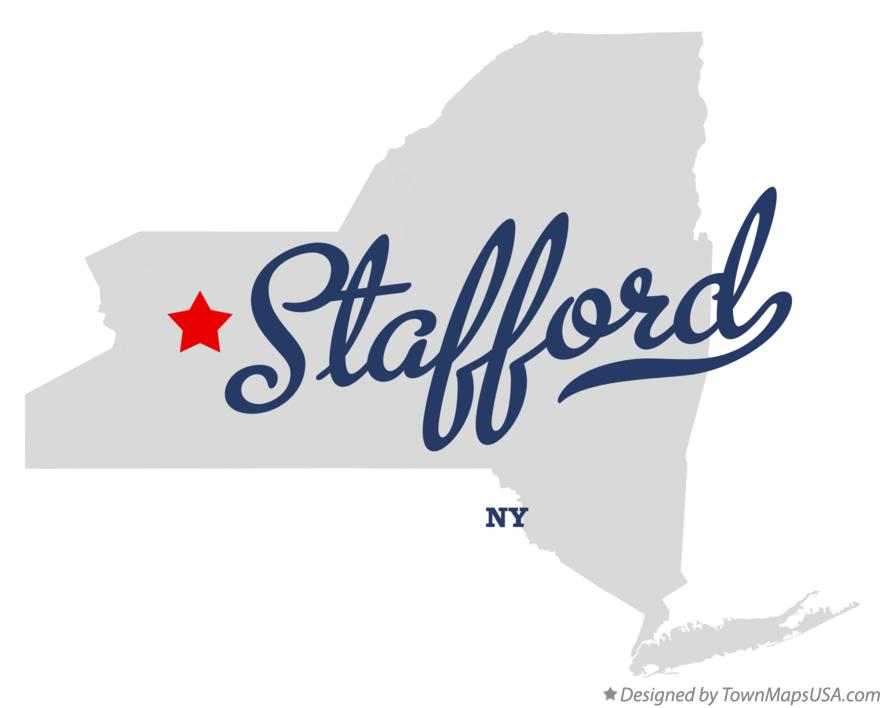 Map of Stafford New York NY