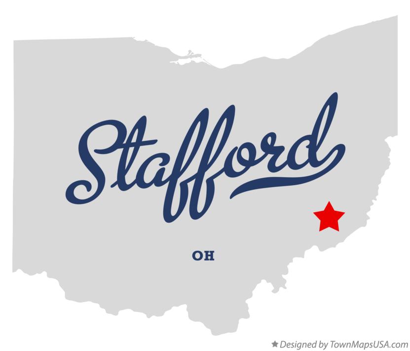 Map of Stafford Ohio OH