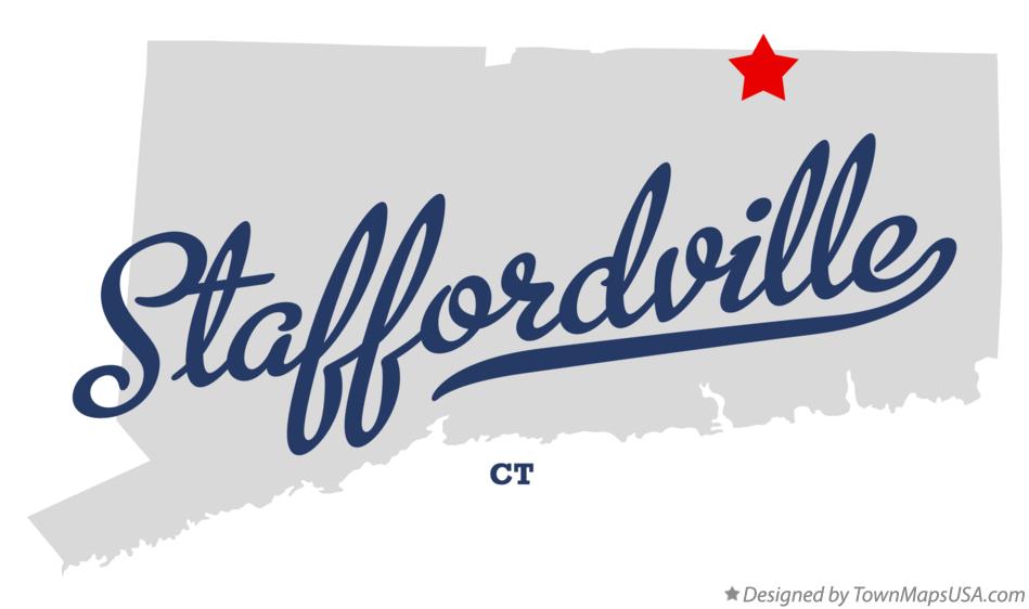 Map of Staffordville Connecticut CT