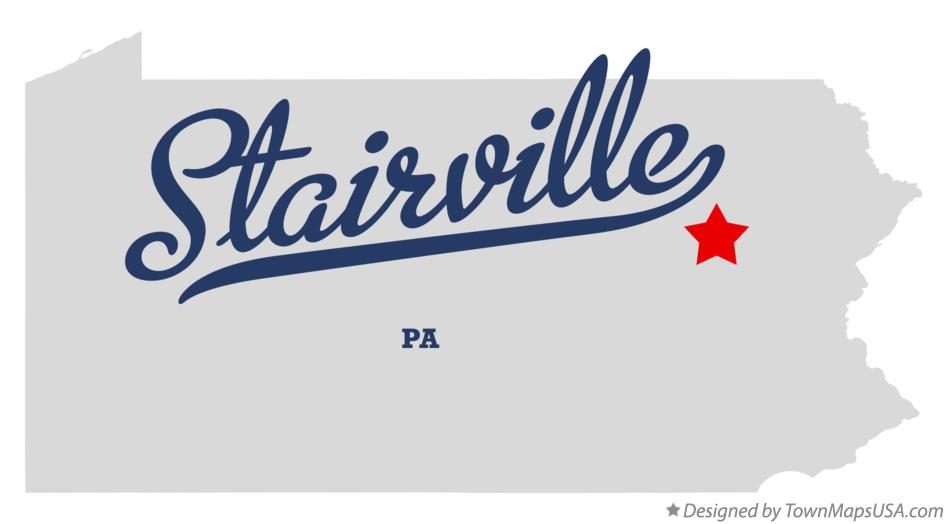Map of Stairville Pennsylvania PA