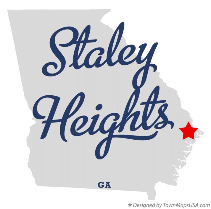 Map of Staley Heights Georgia GA
