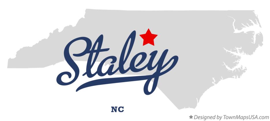 Map of Staley North Carolina NC