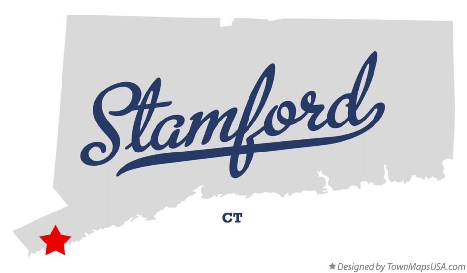Map of Stamford Connecticut CT