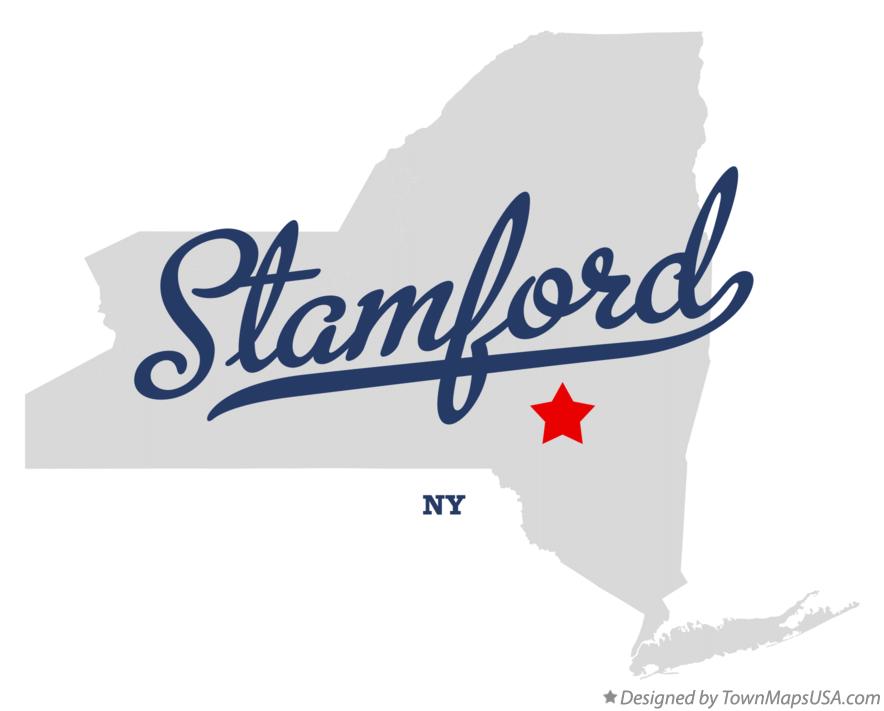 Map of Stamford New York NY