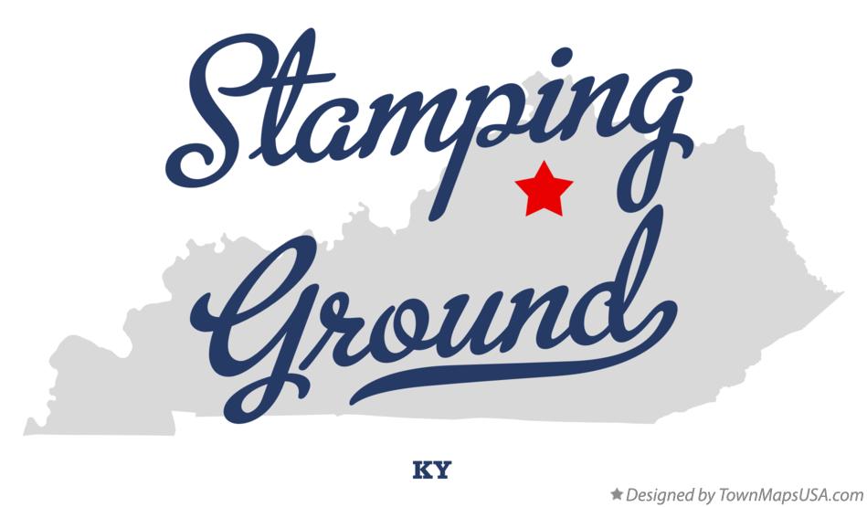 Map of Stamping Ground Kentucky KY