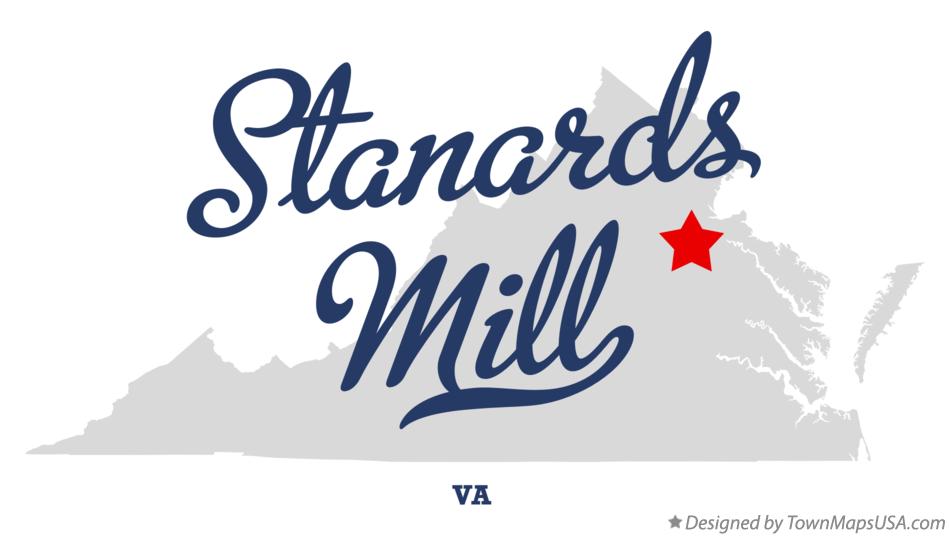 Map of Stanards Mill Virginia VA
