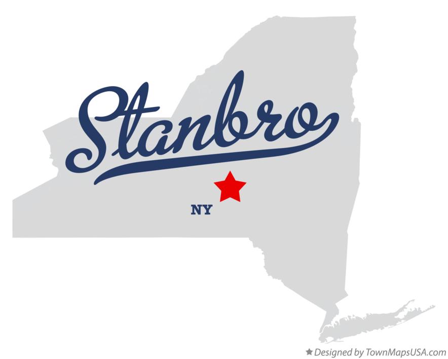 Map of Stanbro New York NY