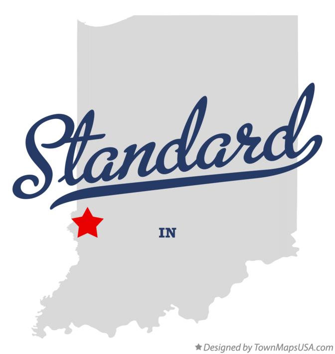 Map of Standard Indiana IN