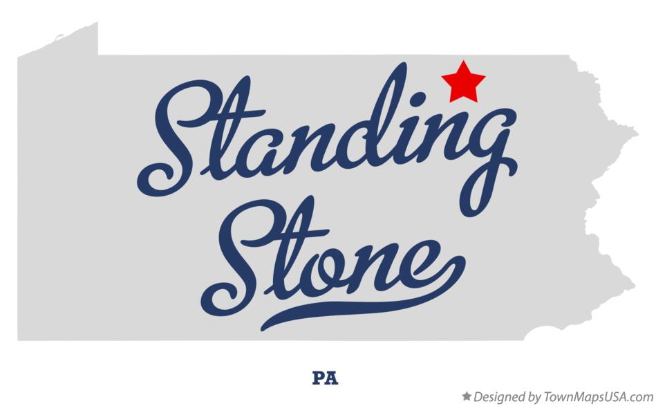 Map of Standing Stone Pennsylvania PA