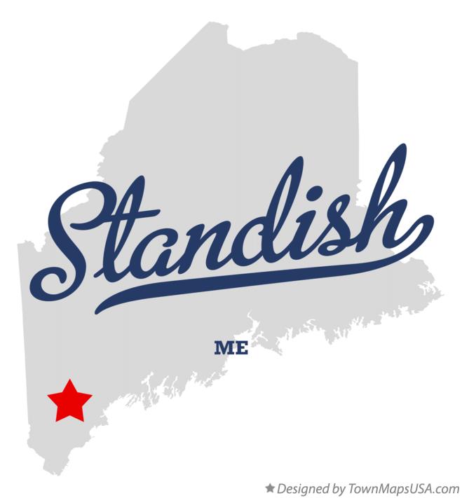 Map of Standish Maine ME