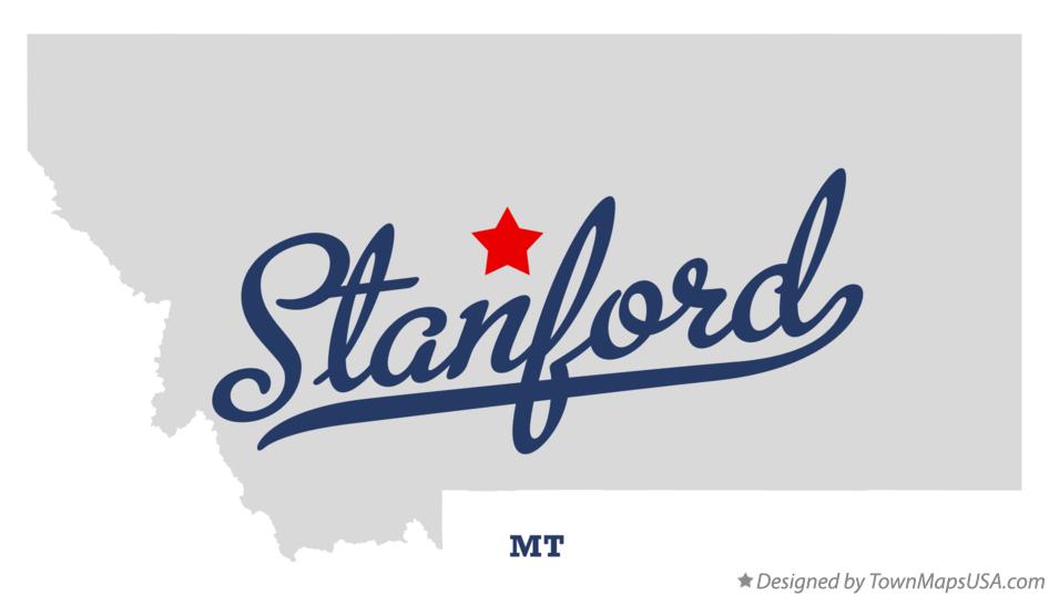 Map of Stanford Montana MT