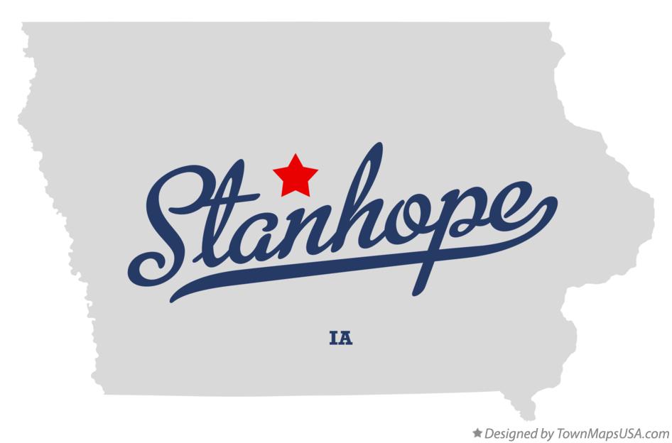 Map of Stanhope Iowa IA