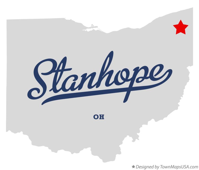 Map of Stanhope Ohio OH