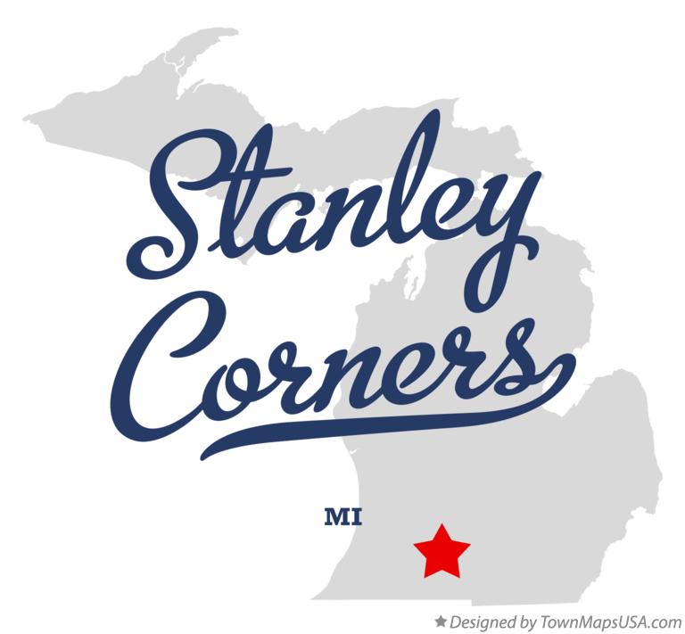 Map of Stanley Corners Michigan MI