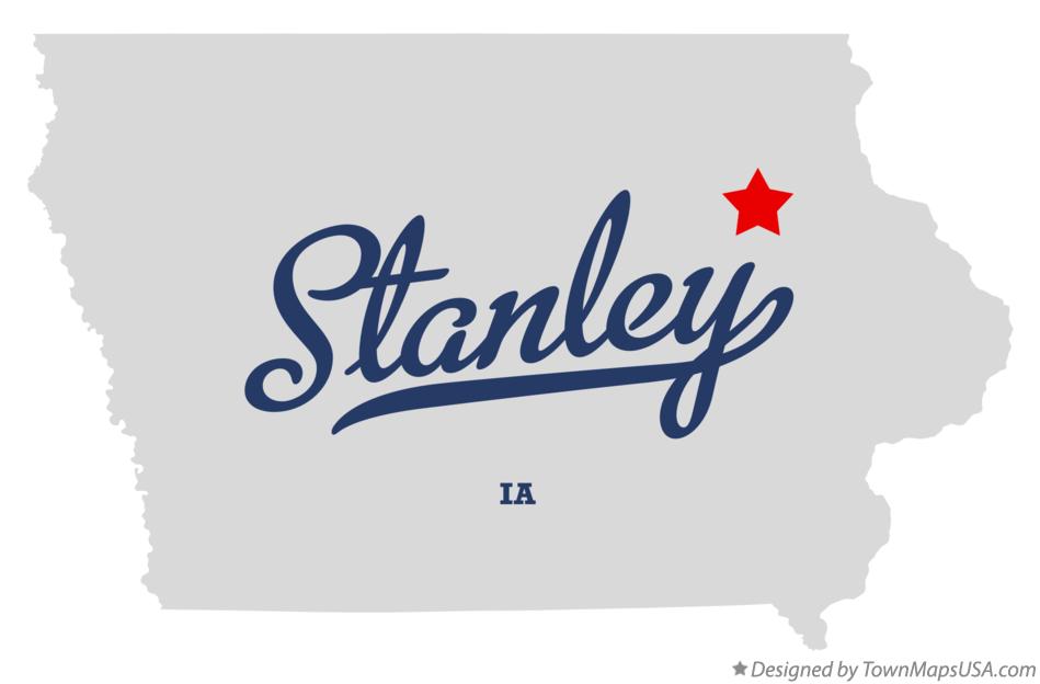 Map of Stanley Iowa IA