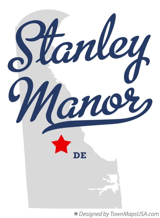 Map of Stanley Manor Delaware DE