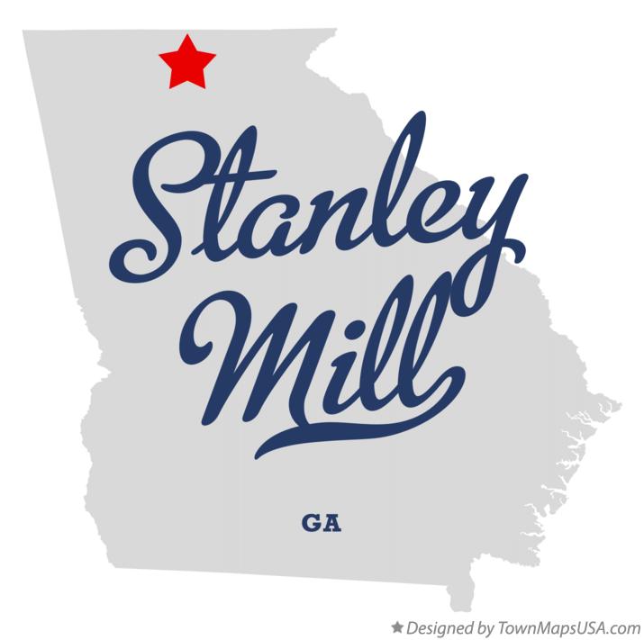 Map of Stanley Mill Georgia GA